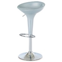Barová židle  - chrom/plast stříbrný  AUB-9002 SIL